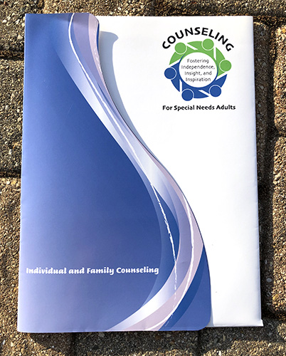 portfolio folder for Counseling for Special Needs Adults