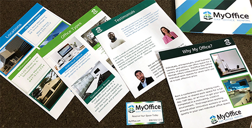 Graphic Design of MyOffice Project materials