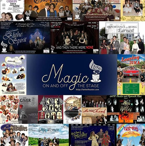 LATTE Theater performance posters collage
