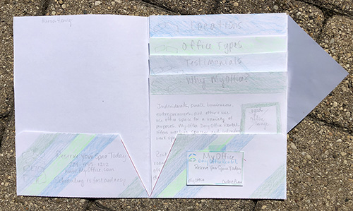 color sketches for the portfolio design