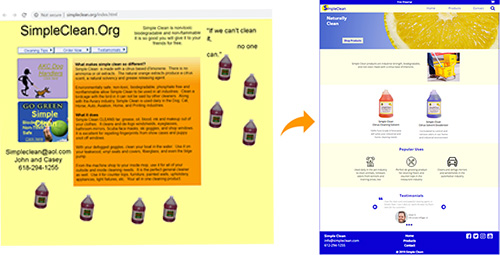 Website Prototype Simple Clean Redesign Project